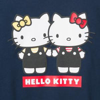 Sanrio - Polera Hello Kitty & Mimmy Navy Blue Talla L