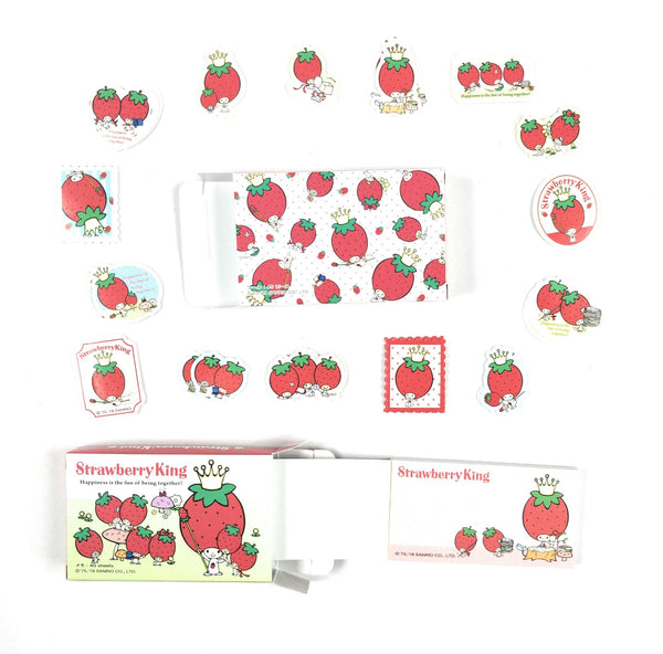 Sanrio - Set de Stickers y Notas Strawberry King-Sanrio-Monono-Peru