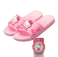 Sanrio - Sandalias para Niñas Hello Kitty Face Pink Ribbons