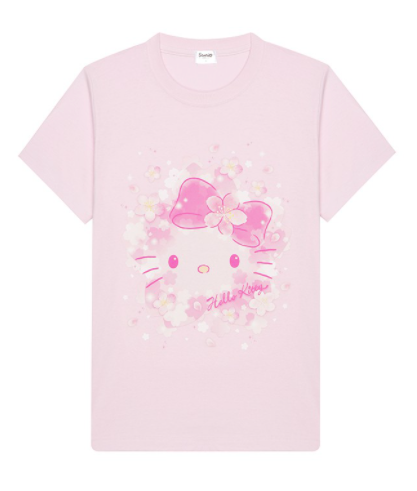 Sanrio - Polo Hello Kitty Pink Sakura Talla M