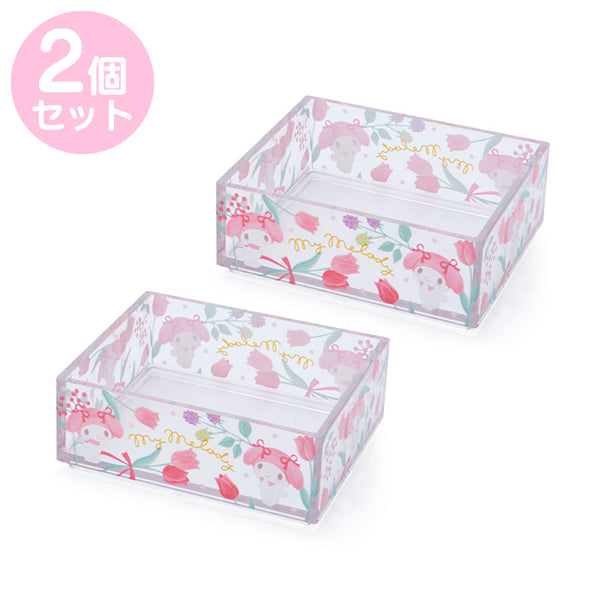 Sanrio - Set de 2 Cajitas Organizadora Apilables My Melody Flowers