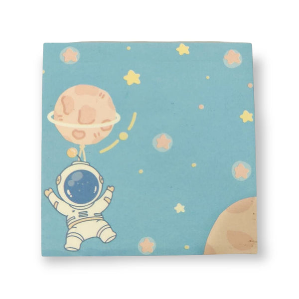 Set de 75 Notas Adhesivas Astronauta Azul